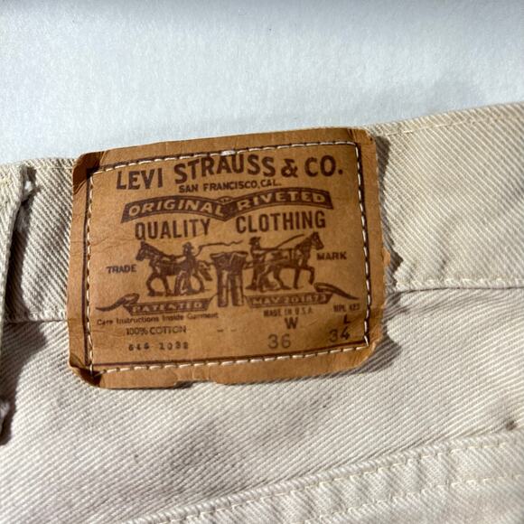 Levi Strauss & Co 646 Flare Leg Jean Bell Bottom VINTAGE 1974 36W X 30L(Altered - Picture 2 of 16